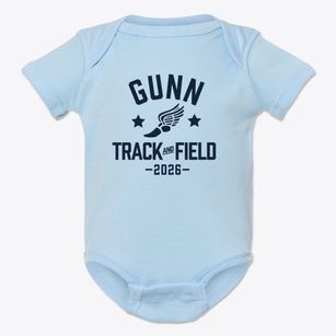Gunn Junior High School Track and Field Baby Onesie