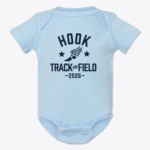 Hook Elementary School Track and Field Baby Onesie