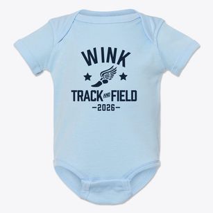 Wink High School Track and Field Baby Onesie