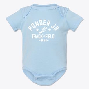 Ponder Jr High School Track and Field Baby Onesie