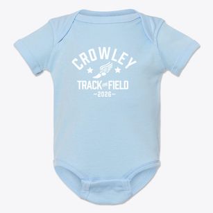 Crowley Middle School Track and Field Baby Onesie