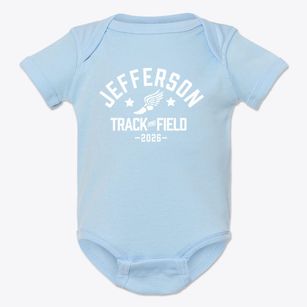 Jefferson Elementary School Track and Field Baby Onesie