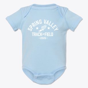 Spring Valley Elementary School Track and Field Baby Onesie
