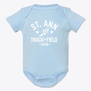 Saint Ann Middle School Track and Field Baby Onesie