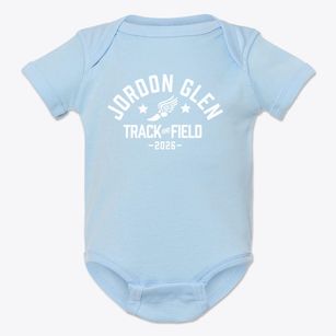 Jordon Glen School Track and Field Baby Onesie