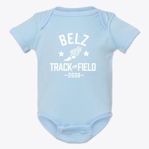 Belz Academy Track and Field Baby Onesie