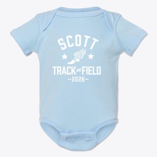 Scott Elementary School Track and Field Baby Onesie