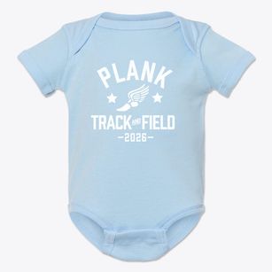 Plank Junior High School Track and Field Baby Onesie