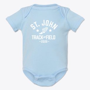 Saint John Lutheran School Track and Field Baby Onesie