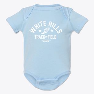 White Hills Elementary School Track and Field Baby Onesie