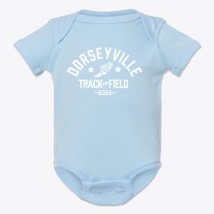 Dorseyville Elementary School Track and Field Baby Onesie