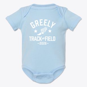 Greely Junior High School Track and Field Baby Onesie