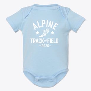 Alpine Elementary School Track and Field Baby Onesie