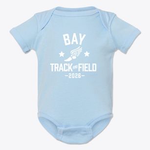 Bay High School Track and Field Baby Onesie