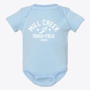 Mill Creek Elementary School Track and Field Baby Onesie