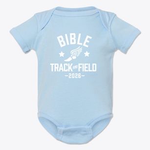 Bible Baptist Christian Academy Track and Field Baby Onesie