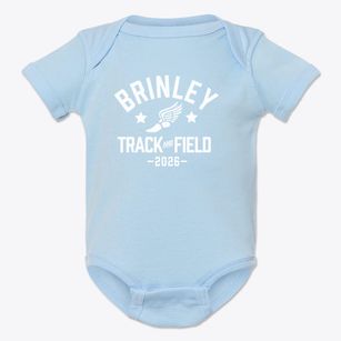Brinley Middle School Track and Field Baby Onesie