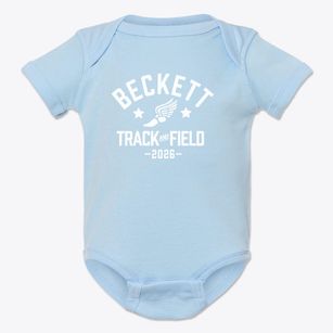 Beckett Christian School Track and Field Baby Onesie
