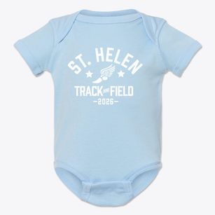 Saint Helen School Track and Field Baby Onesie
