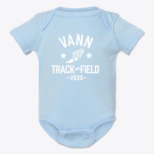Vann Elementary School Track and Field Baby Onesie