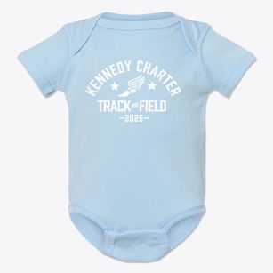 Kennedy Charter Public School Track and Field Baby Onesie