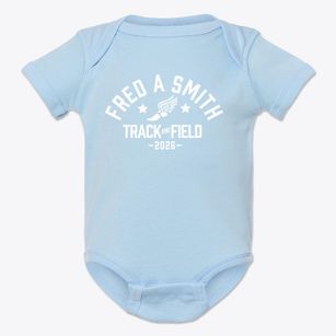 Fred A Smith Elementary School Track and Field Baby Onesie