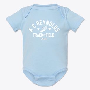 A C Reynolds Middle School Track and Field Baby Onesie