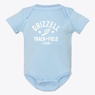 Grizzell Middle School Track and Field Baby Onesie
