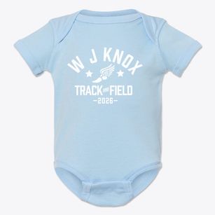 W J Knox Elementary School Track and Field Baby Onesie