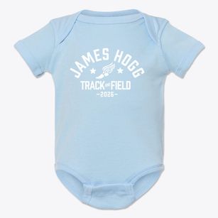 James Hogg Elementary School Track and Field Baby Onesie
