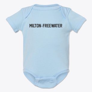 Milton-freewater Oregon Classic Block Baby Onesie
