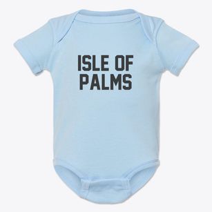Isle Of Palms South Carolina Classic Block Baby Onesie