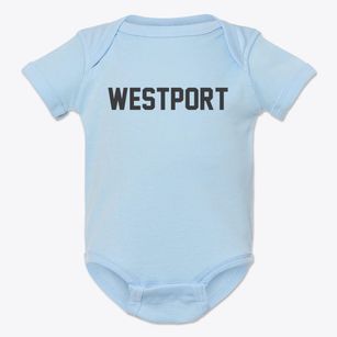 Westport Wisconsin Classic Block Baby Onesie