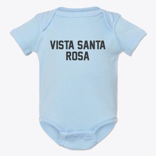 Vista Santa Rosa California Classic Block Baby Onesie