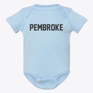 Pembroke North Carolina Classic Block Baby Onesie