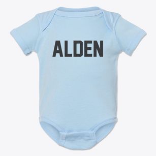 Alden Wisconsin Classic Block Baby Onesie