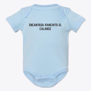 Encantada-ranchito-el Calaboz Texas Classic Block Baby Onesie