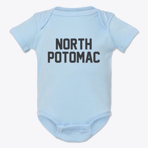 North Potomac Maryland Classic Block Baby Onesie