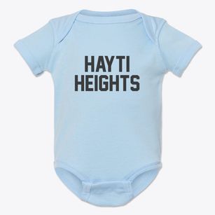 Hayti Heights Missouri Classic Block Baby Onesie