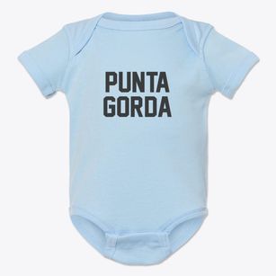Punta Gorda Florida Classic Block Baby Onesie