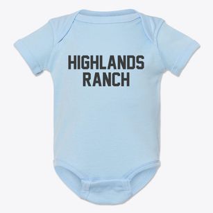 Highlands Ranch Colorado Classic Block Baby Onesie