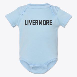 Livermore Iowa Classic Block Baby Onesie