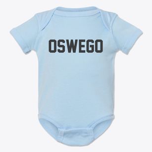 Oswego New York Classic Block Baby Onesie