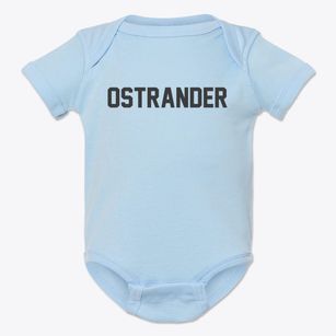 Ostrander Minnesota Classic Block Baby Onesie