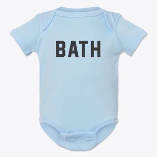 Bath North Carolina Classic Block Baby Onesie