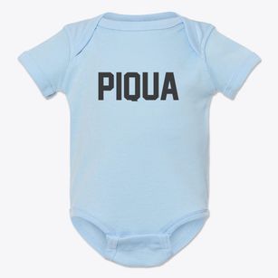 Piqua Kansas Classic Block Baby Onesie