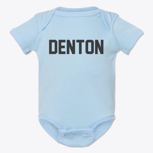 Denton Kansas Classic Block Baby Onesie