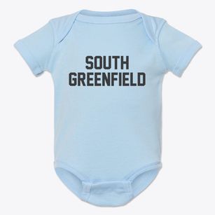 South Greenfield Missouri Classic Block Baby Onesie