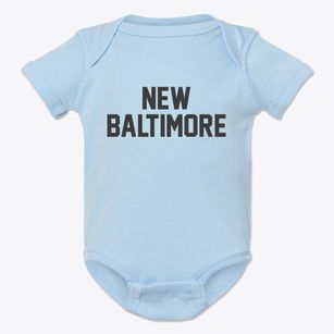 New Baltimore Michigan Classic Block Baby Onesie