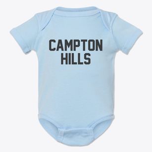 Campton Hills Illinois Classic Block Baby Onesie